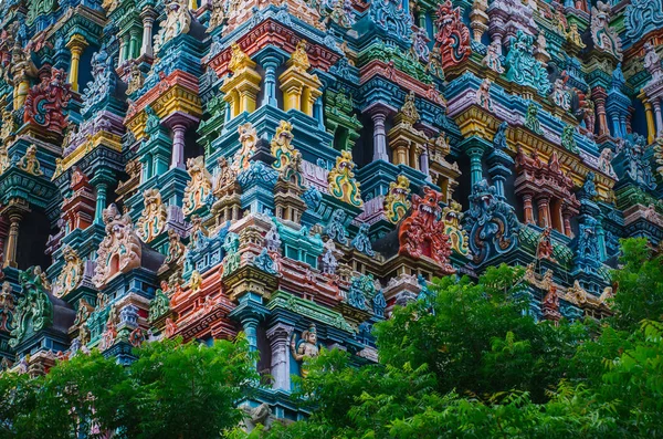 Meenakshi hindu temple in Madurai, — Stock Photo, Image