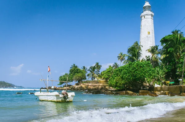 Beautiful Beach Dondra Head Lighthouse Sri Lanka — Stock Photo, Image