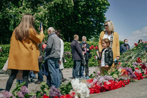 Kiew Ukraine Mai 2020 Park Des Ewigen Ruhms Nehmen Die — Stockfoto