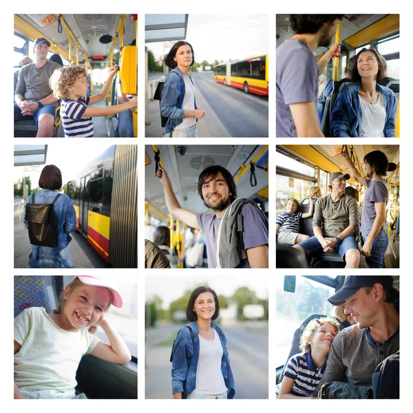 Trafic de passagers dans la ville . — Photo