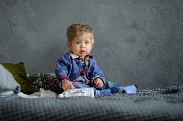 Portrait of the little boy. — Stock Photo, Image