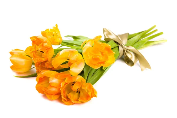 Boeket oranje lente tulpen — Stockfoto