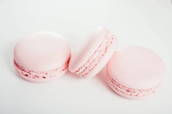 Exquisite french dessert, pink macaron cakes