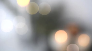 Soyut ışık lekeleri, ufuk burnin mumlar