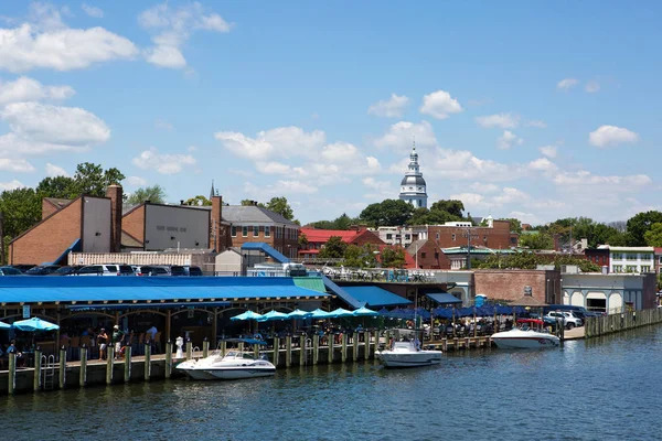 Waterfront Innenstadt von Annapolis Maryland — Stockfoto