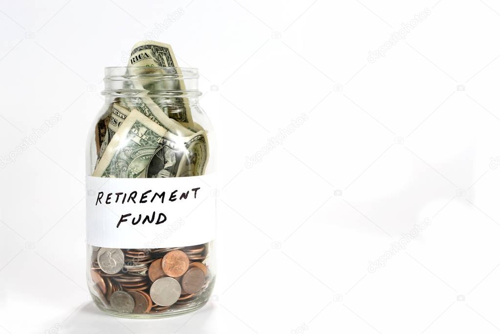 Retirement Fund Money Jar