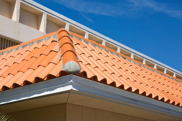 Barrel Tile Roof Detail — Stock Photo, Image