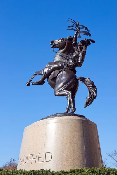 佛罗里达州立大学征服的雕像 图库图片