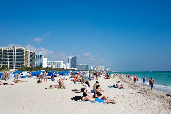 South Beach Miami Floryda Obrazek Stockowy