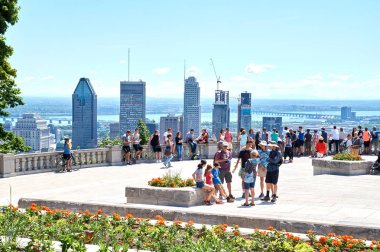 Şehir Montreal doğal görünümü