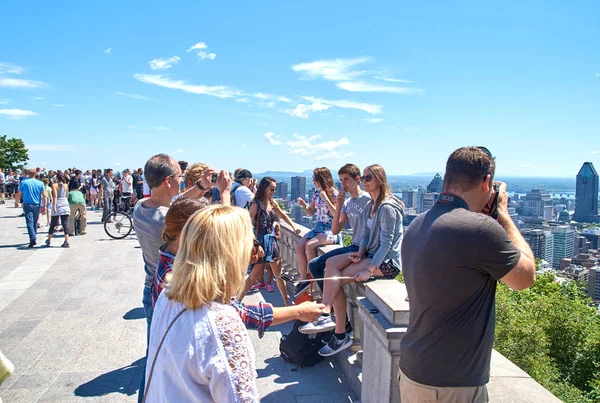 Vista panorámica del centro de Montreal — Foto de Stock