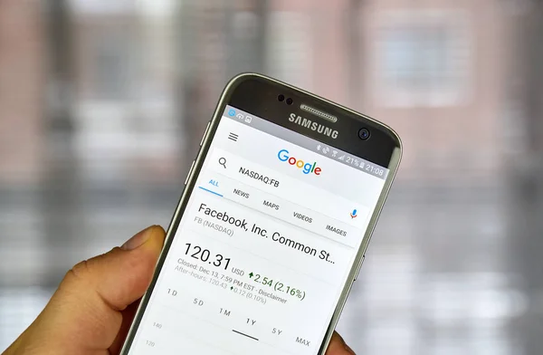 Google Finance page — Stock Photo, Image