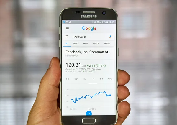 Pagina di Google Finance — Foto Stock