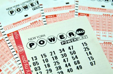 Powerball lottery tickets clipart