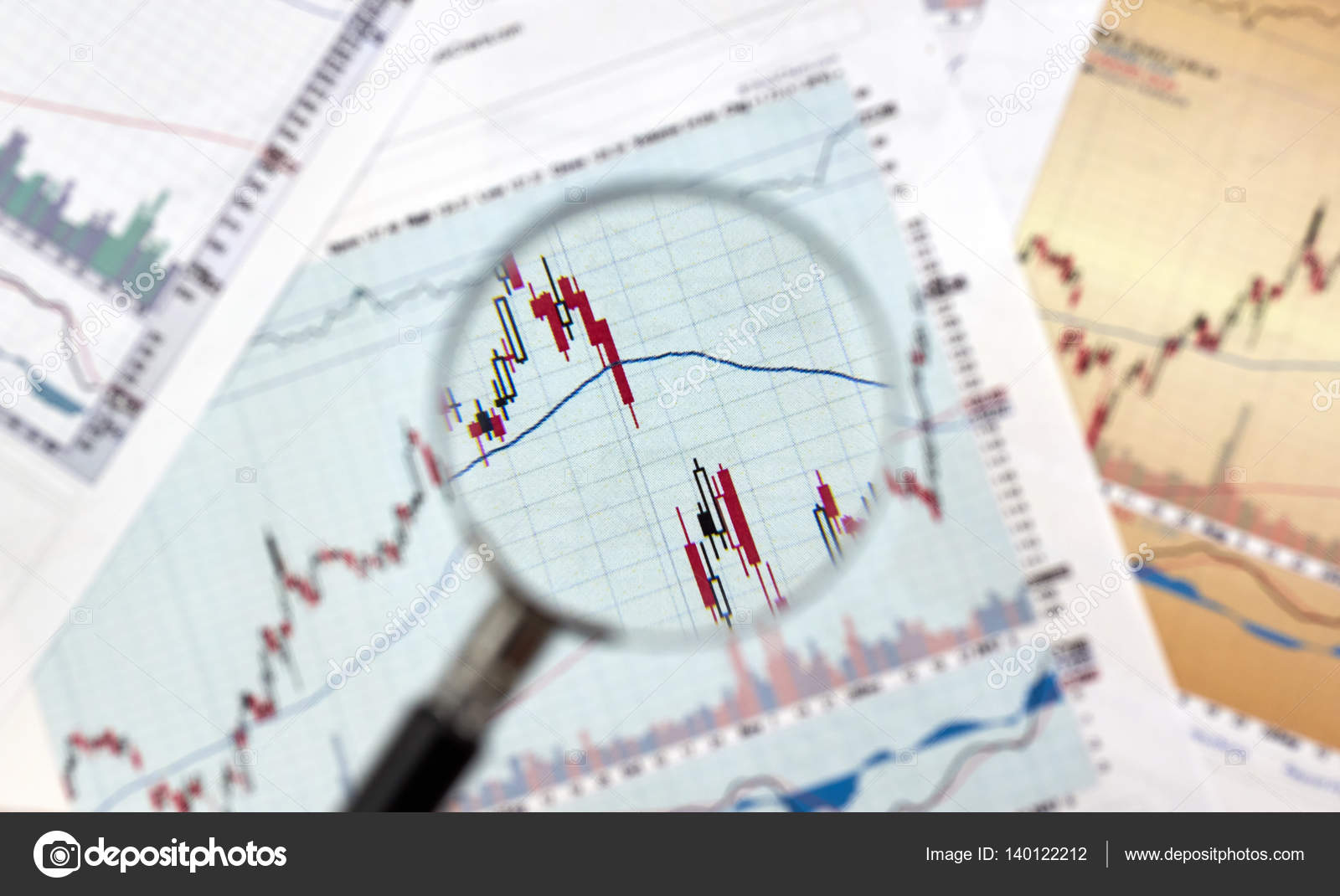 Brecha De Foco Vela Graficos En Forex Grafico Foto De Stock - 