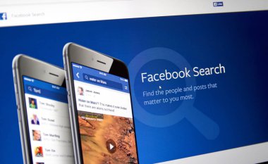 Facebook arama web sayfası