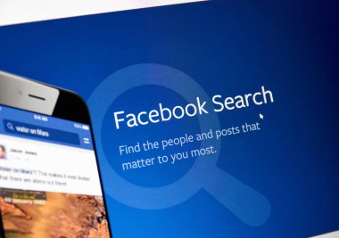 Facebook arama web sayfası