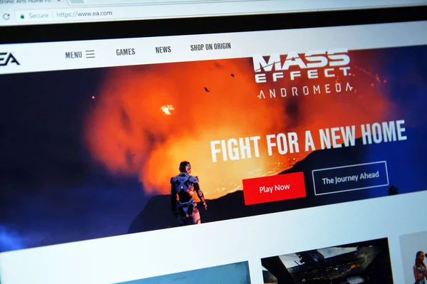 Mass Effect: Andromeda game on web — Stock Photo, Image