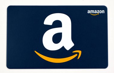 Beyaz bir arka plan üzerinde Amazon hediye kartı.