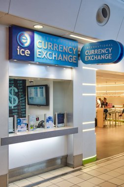 Buz para birimi döviz bürosu havaalanında
