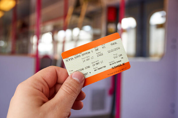 UK Rail National standard ticket.