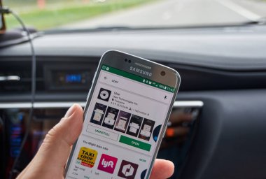 Samsung S7 Uber uygulaması