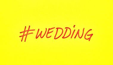 Popüler hashtag bir kağıtta yazılı