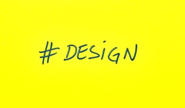 Popüler hashtag bir kağıtta yazılı