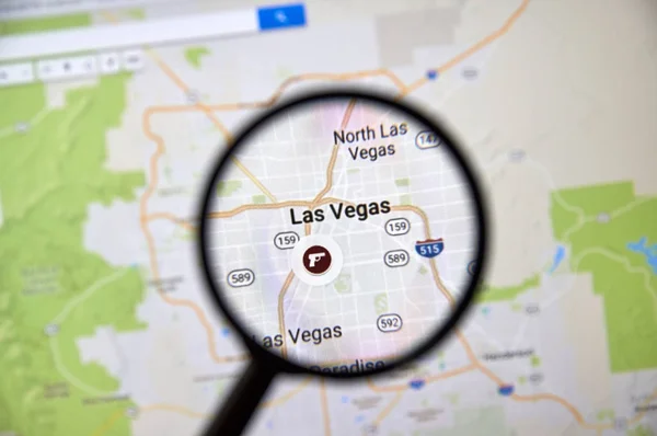 Las Vegas su Google Map — Foto Stock