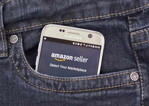 Samsung S7 üzerinde Amazon satıcı uygulaması