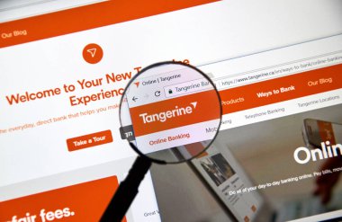 Kanada mandalina Bankası web sayfası.