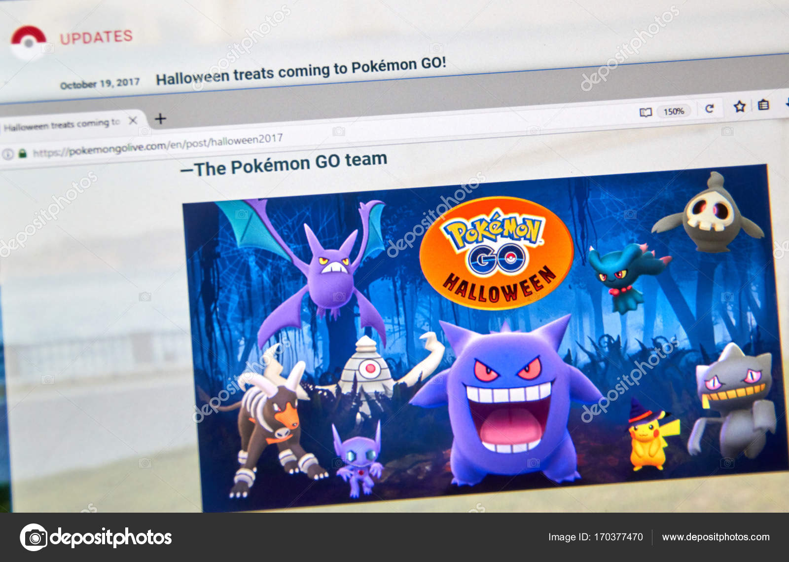 ポケモン行くホーム ハロウィーン ページ - ストック編集用写真©dennizn