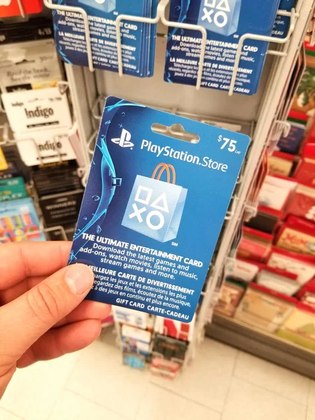 Tarjeta de regalo Playstation . — Foto de Stock