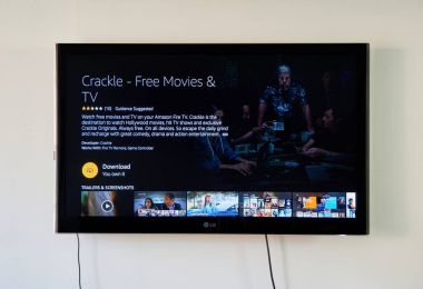 Crackle download app sayfa Lg Tv ekranında.