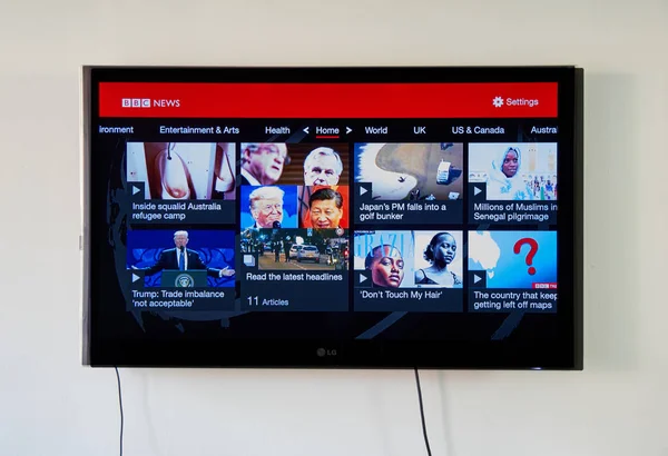 BBC News logo ve app Lg TV