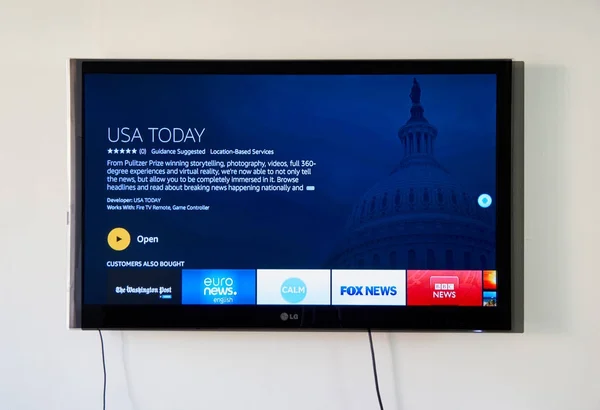 USA vandaag op Lg Tv — Stockfoto