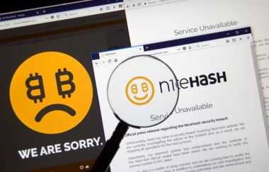Montreal, Kanada - 7 Aralık 2017: Nicehash güvenlik ihlali basın açıklaması ev Web sayfasında. Nicehash karma güç alıcılarla satıcılar karma güç bağlayan bir kripto-madencilik Pazar olduğunu
