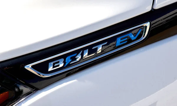 Montreal Kanada Április 2020 Chevrolet Bolt Elektromos Autó Chevrolet Egyik — Stock Fotó