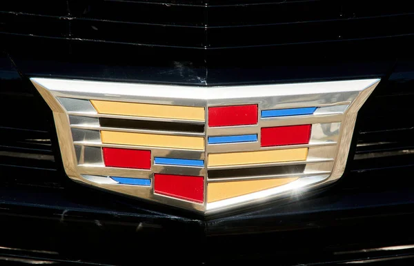 캐나다 2020 Cadillac Logo Sign Close 캐딜락 Cadillac 럭셔리 차량을 — 스톡 사진