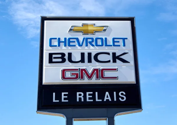 Montreal Canadá Abril 2020 Chevrolet Buick Gmc Firman Concesionario Son —  Fotos de Stock