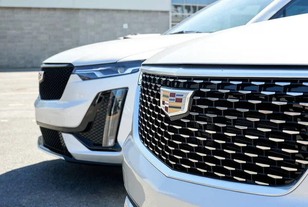 Montreal Canadá Abril 2020 Cadillac Xt4 Coches Concesionaria Cadillac Una — Foto de Stock