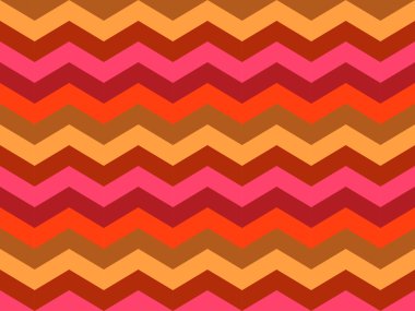 Arka plan ile yatay zikzak çizgiler. Vektör.