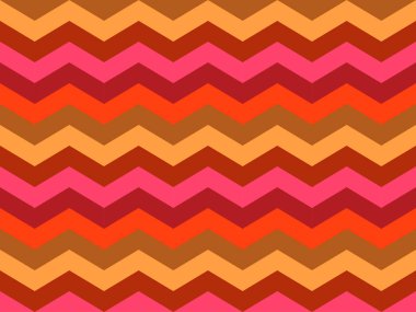 Arka plan ile yatay zikzak çizgiler. Vektör.