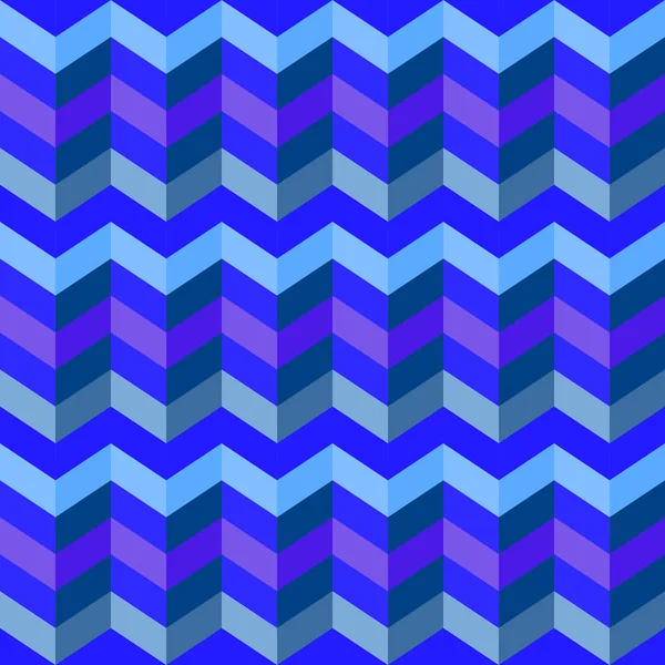 Abstract waves seamless pattern in bright blue colors. Vector. — Stock Vector