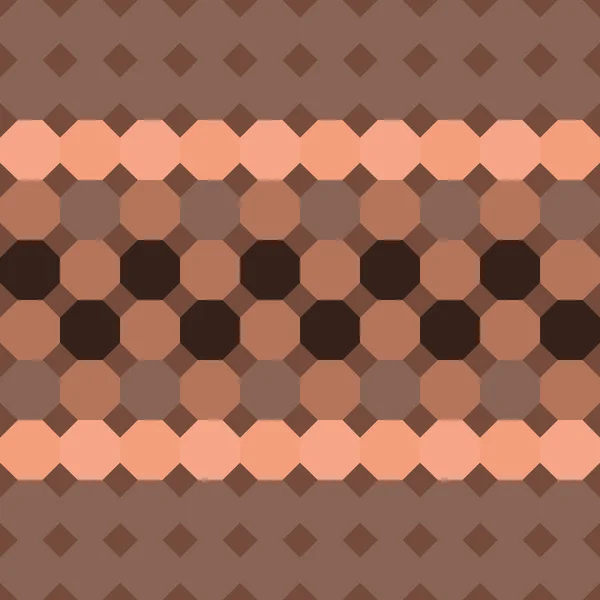 Kesintisiz yatay mozaik desen. Vektör.