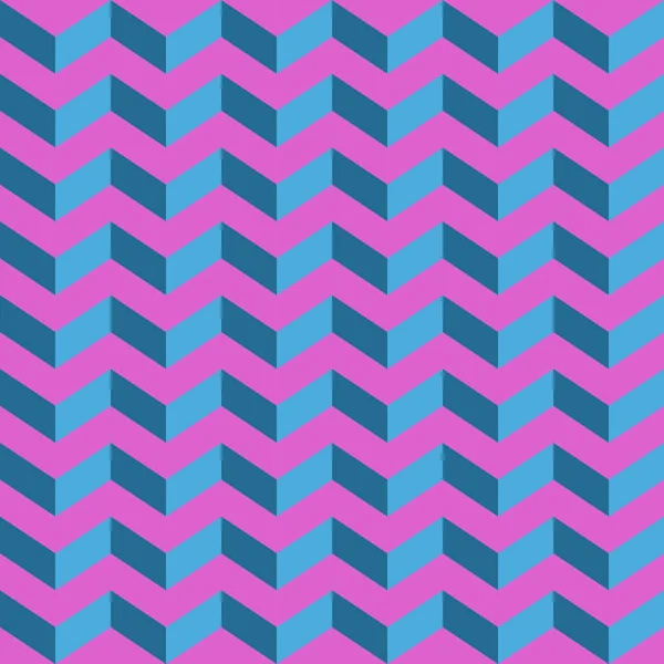Soyut sorunsuz chevron desen mavi ve pembe renklerde. Geometrik sorunsuz chevron desen. Vektör.
