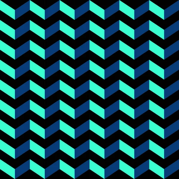 Soyut sorunsuz chevron desen siyah ve mavi renklerde. Geometrik seamless dalgalı modeli. Vektör.