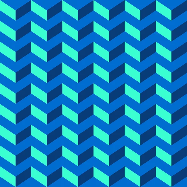 Açık ve koyu mavi renklerde soyut sorunsuz chevron desen. Mavi paletindeki geometrik sorunsuz chevron desen. Vektör.