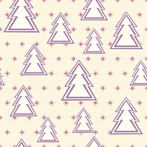 İğne yapraklı ağaçlar ile Seamless modeli. Dikişsiz desen kış orman manzarası ile. Vektör.