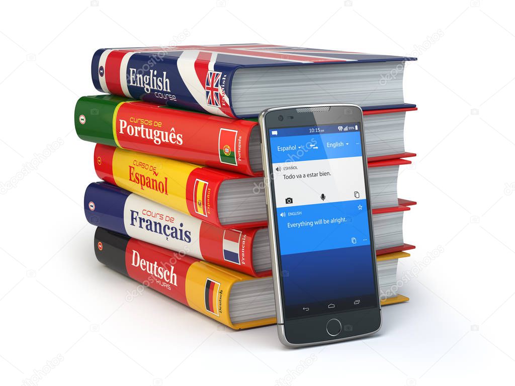 E-learning. Mobile dictionary. Learning languages online. Smartp